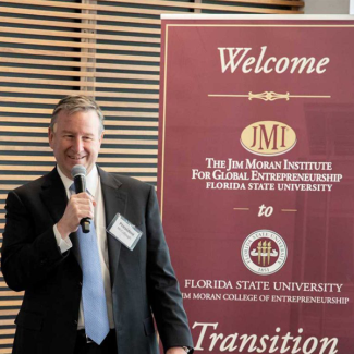 Florida State University President Richard McCullough said the Jim Moran Institute's transition, "unites the institute and the college in a way that naturally enhances collaboration."